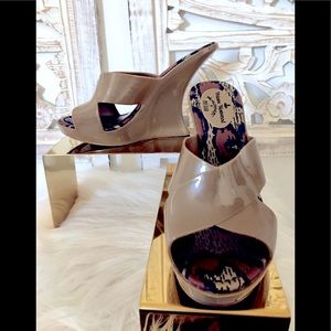Vivienne Westwood Melissa Anglomania Snakeskin Wedges size 7. GUC!